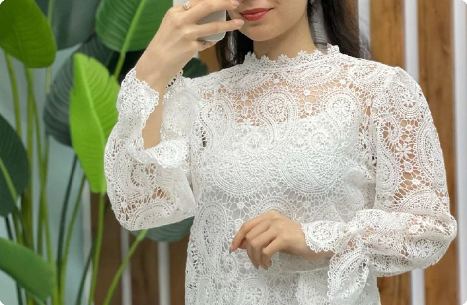 شومیز سفید مجلسی