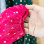 بلوز طلا کوب پاپیون دار