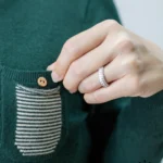 بلوز بافت کشی جیب دار یقه هفت