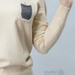 بلوز بافت کشی جیب دار یقه هفت