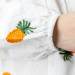 تونیک لینن گلدوزی آناناسی