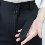 شلوار مام مازراتی بقل چاک دار مشکی