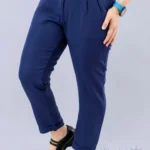 شلوار سرمه ای پاکتی