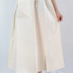 دامن لینن نچرال تک جیب بلند