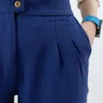 شلوار سرمه ای پاکتی