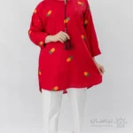 تونیک لینن گلدوزی آناناسی