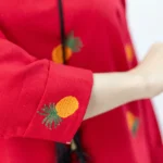 تونیک لینن گلدوزی آناناسی