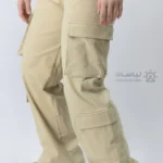 شلوار کارگو دخترانه خاکی