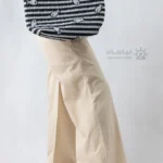 شلوار بگ لینن قد 110 سفید