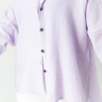 مانتو دبل فیس رنگ یاسی