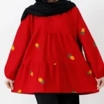 مانتو عروسکی آناناسی قرمز