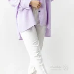 مانتو دبل فیس رنگ یاسی