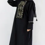 کفتان مشکی خامه دوزی شده و سکه دوزی شده