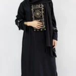 کفتان مشکی خامه دوزی شده و سکه دوزی شده