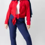 مانتو رنگین کمون سرخابی