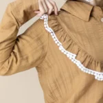 شومیز خنک مهمونی رنگ شکلاتی