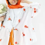 مانتو پاپیونی سفید شیک