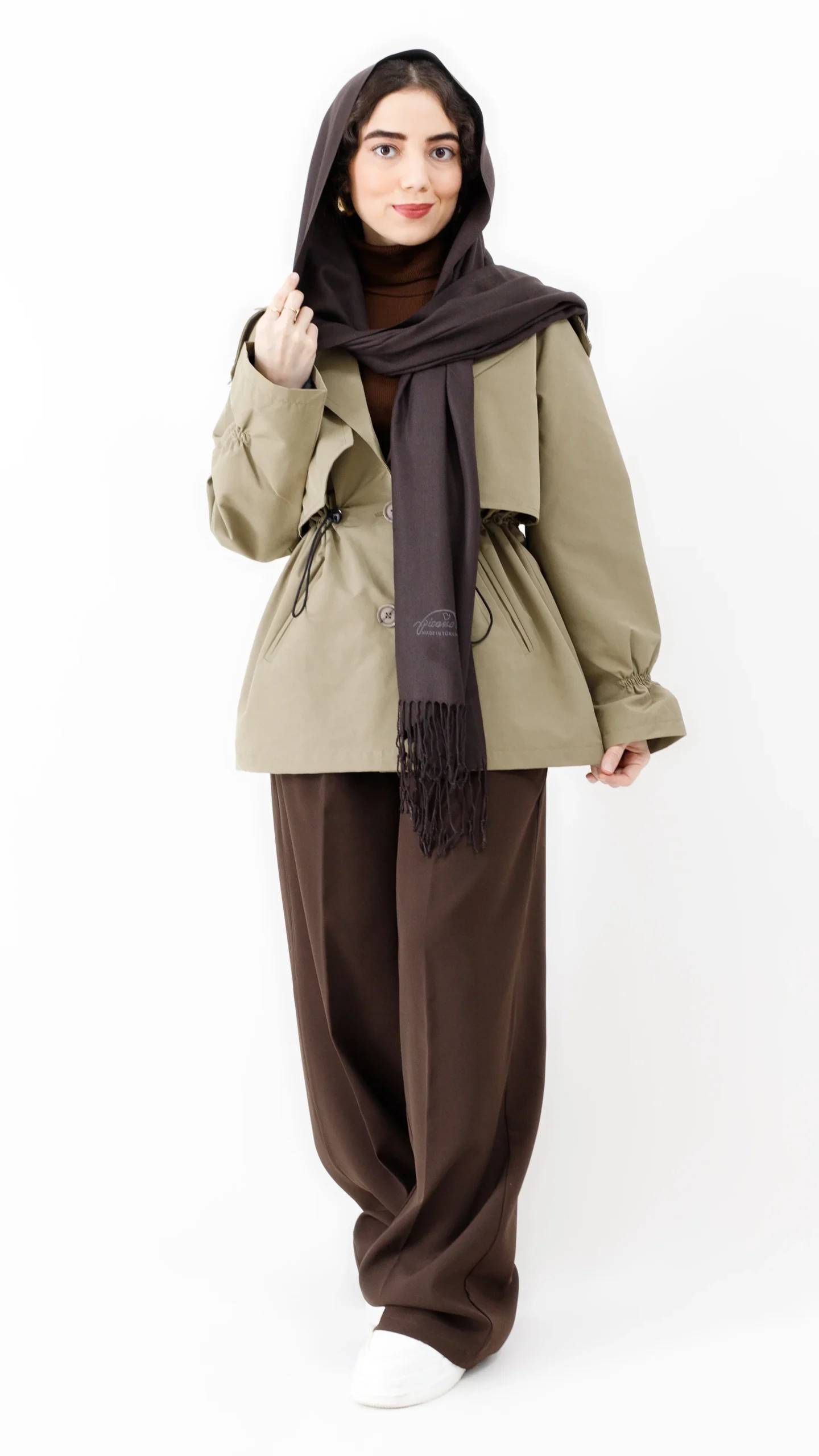 بارانی آستردار رنگ سدری بارانی آستردار رنگ سدری