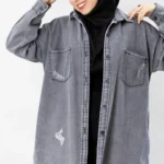 مانتو قدبلند جین