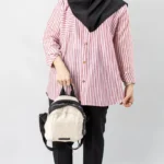 مانتو راه راه قرمز