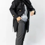 بارانی مشکی کلاسیک