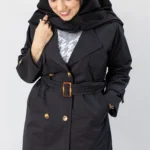 بارانی مشکی کلاسیک