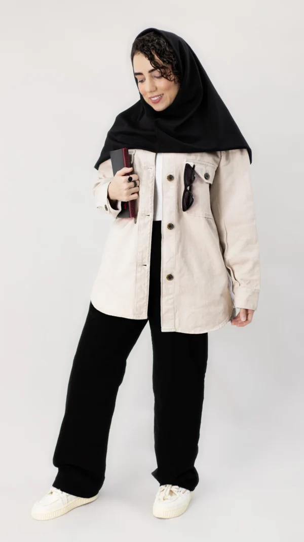 کت کتان کرم