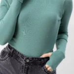 بادی یقه اسکی سبز