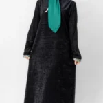 پیراهن مخملی دوتیکه