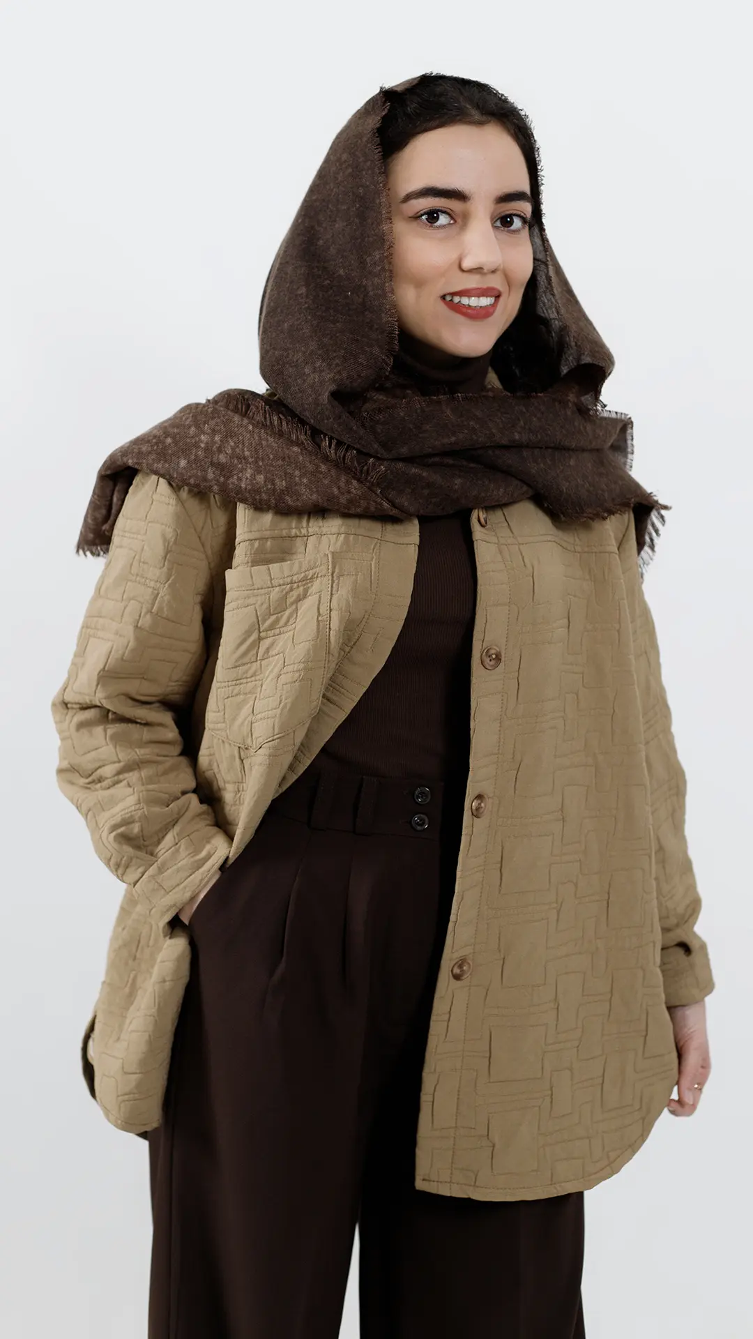 شکت پاییزه رنگ نسکافه ای شکت پاییزه رنگ نسکافه ای