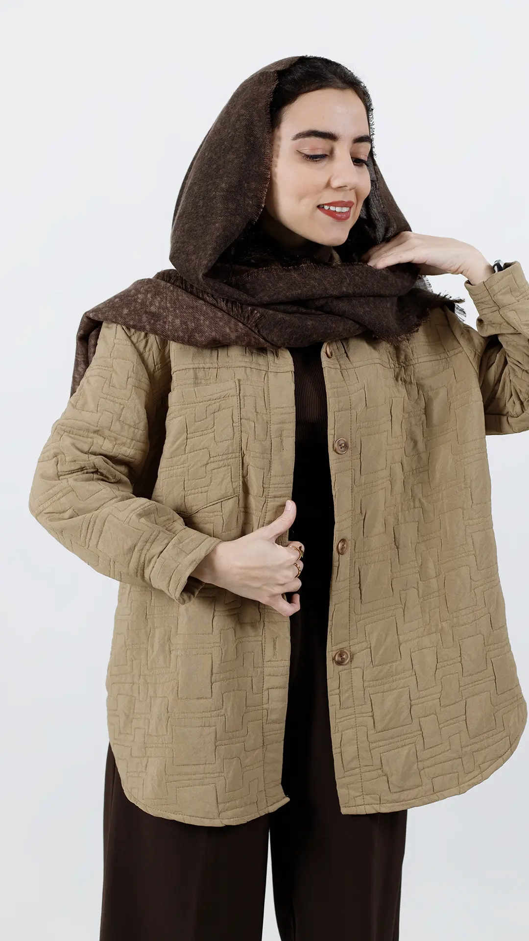 شکت پاییزه رنگ نسکافه ای شکت پاییزه رنگ نسکافه ای