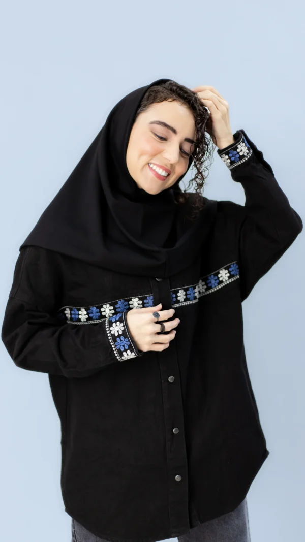 مانتو جین مشکی