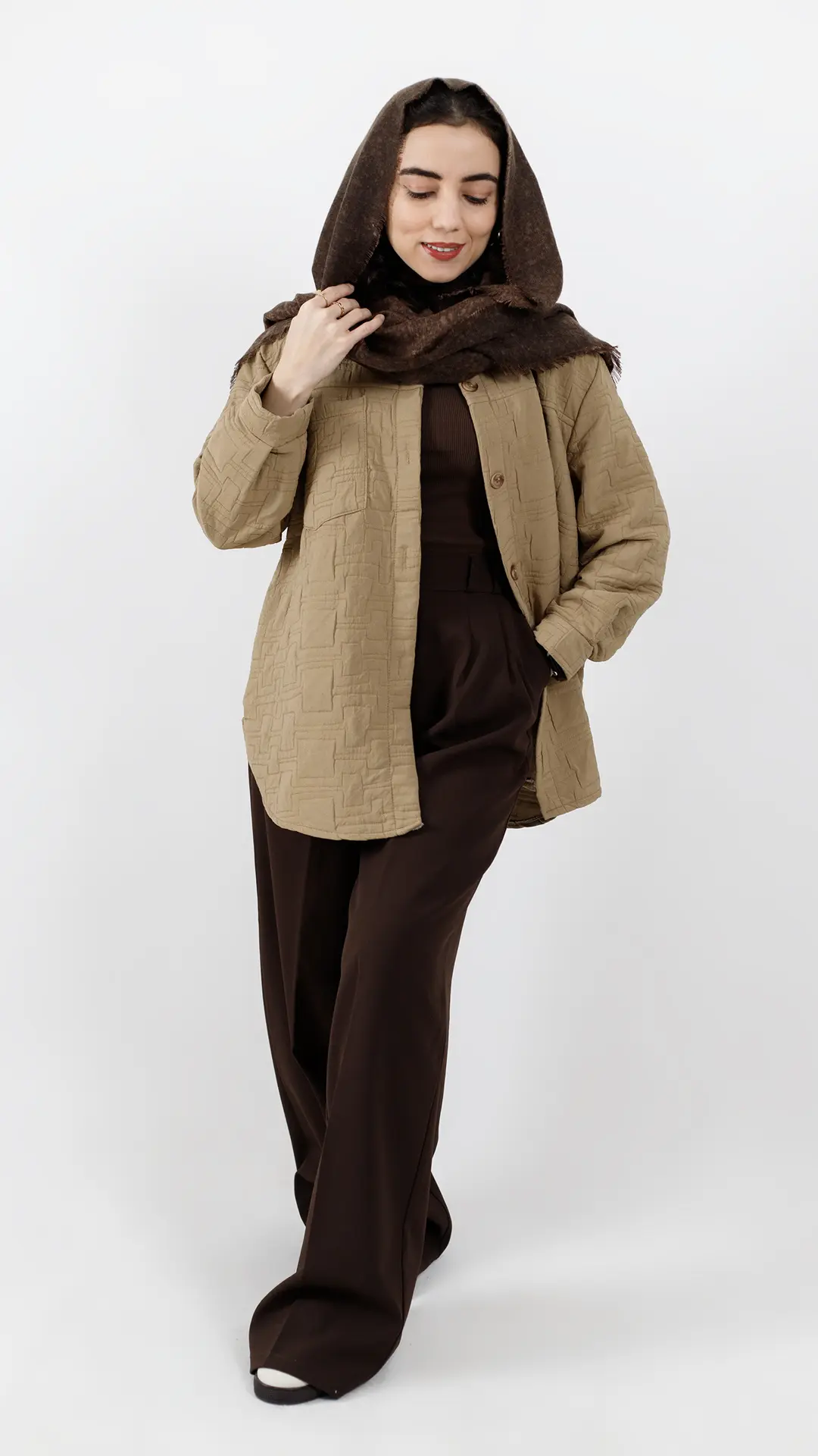 شکت پاییزه رنگ نسکافه ای شکت پاییزه رنگ نسکافه ای