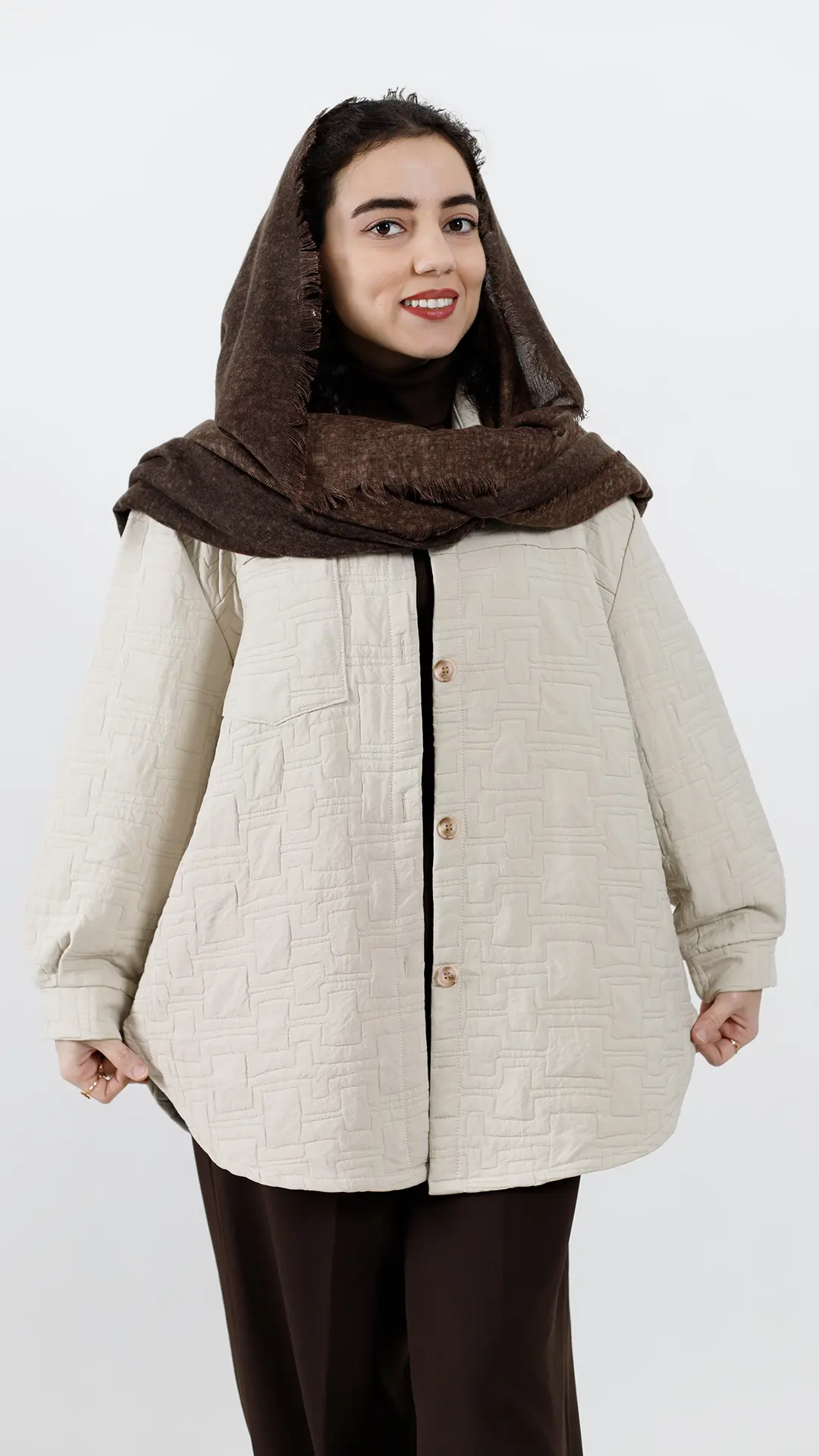 شکت پاییزه رنگ کرمی شکت پاییزه رنگ کرمی