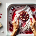 پاک کردن لکه انار