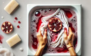 پاک کردن لکه انار