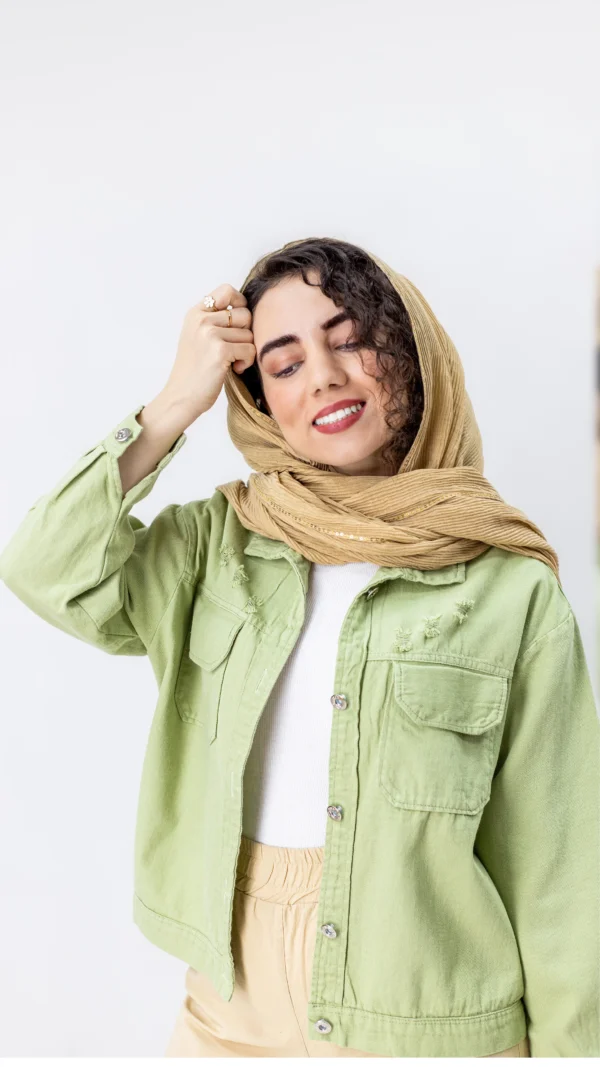 کت کتان سبز