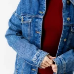 بلوز یقه اسکی کبریتی زرشکی