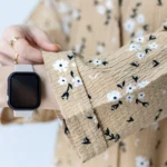 تونیک اطلسی گل گلی کرمی