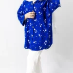 تونیک اطلسی گل گلی آبی