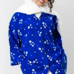 تونیک اطلسی گل گلی آبی