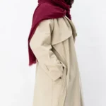 مانتو کتان بلند کرمی