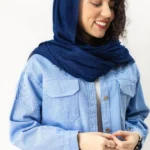 کت کتان آبی