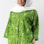 تونیک اطلسی گل گلی سبز