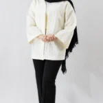 کت مزونی دانتل سفید