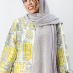 کت ژاکارد آستین لاله زرد