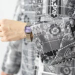 کت ژاکارد آستین لاله مشکی