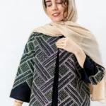 کت سوزن دوزی سبز