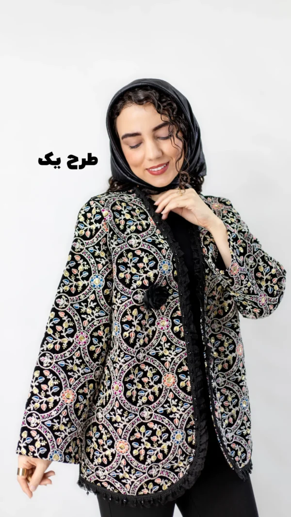 کت مخمل سوزن دوزی