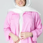 شومیز کنفی صورتی معمولی